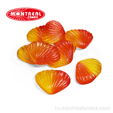 Сладкие мармеладные конфеты с фруктовым желе из ракушек